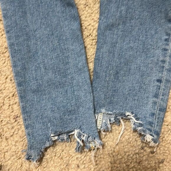 NWT Rag & Bone Nina High Rise Ankle Skinny Distressed Blue Jeans size 25 (Aspen) - Picture 9 of 12